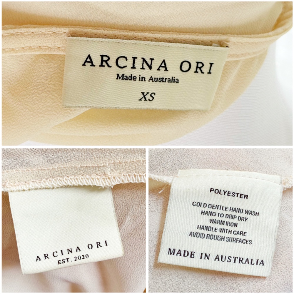 ARCINA ORI CREAM SHEER SLEEVELESS AUDREY MAXI DRESS - Picture 14 of 14